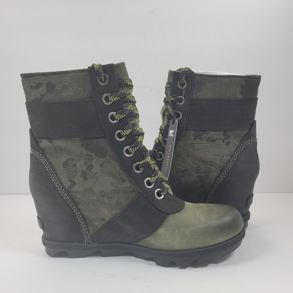 Sorel Lexie Wedge Women's Hiker Green Boots US Size 10 NWT - Picture 8 of 13